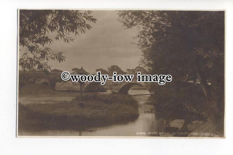 tq0767 - Essex - Iford Bridge from Bank, near Christchurch - Postcard - Judges'