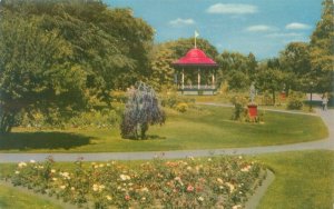 Halifax  Nova Scotia Canada Public Gardens, Gazebo Chrome Postcard