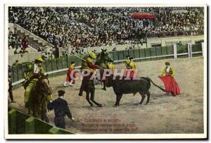 Old Postcard Bullfight Bullfight Epicando has picar