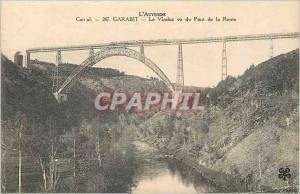 Old Postcard Garabit Viaduct seen from the Rail Road Bridge