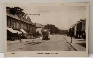 Skircoat Green Halifax, RPPC Trolley Webster's Coffee Yorkshire Postcard F5