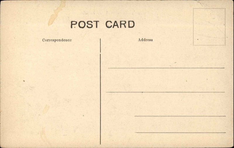 Barbados Nelson's Monument Statue Square Street Scene c1910 Postcard