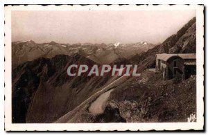 Old Postcard The Pyrenees Pic du Midi de Bigorre Hotellerie of Laquets and th...