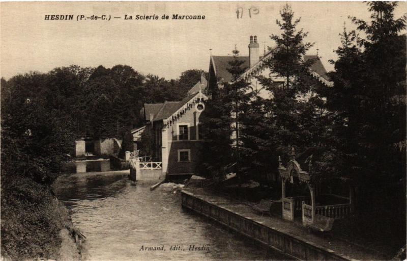 CPA HESDIN La Scierie de Marconne (405915)