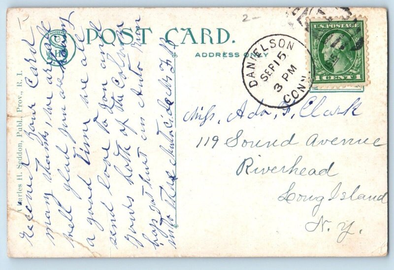 Providence Rhode Island Postcard Miller Hall Women College Brown University 1915