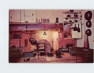 Postcard The Kitchen, The Wadsworth Longfellow House, Portland, Maine
