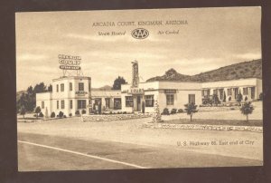 KINGMAN ARIZONA ROUTE 66 ARCADIA COURTS MOTEL VINTAGE ADVERTISING POSTCARD