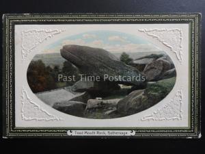 Derbyshire HATHERSAGE Toad Mouth Rock c1910 Postcard by R. Sneath - Peak Series
