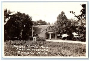 Janette Merrill Park Lake Minnetonka Excelsior Minnesota RPPC Photo Postcard