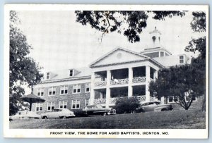 Ironton Missouri Postcard Front View Home For Aged Baptists Building View 1910