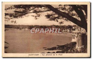 Postcard Old Saint Cast Vue Generale Beach