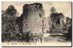 Old Postcard Provins La Tour to machinery