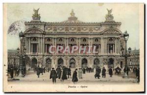 Old Postcard Paris Opera