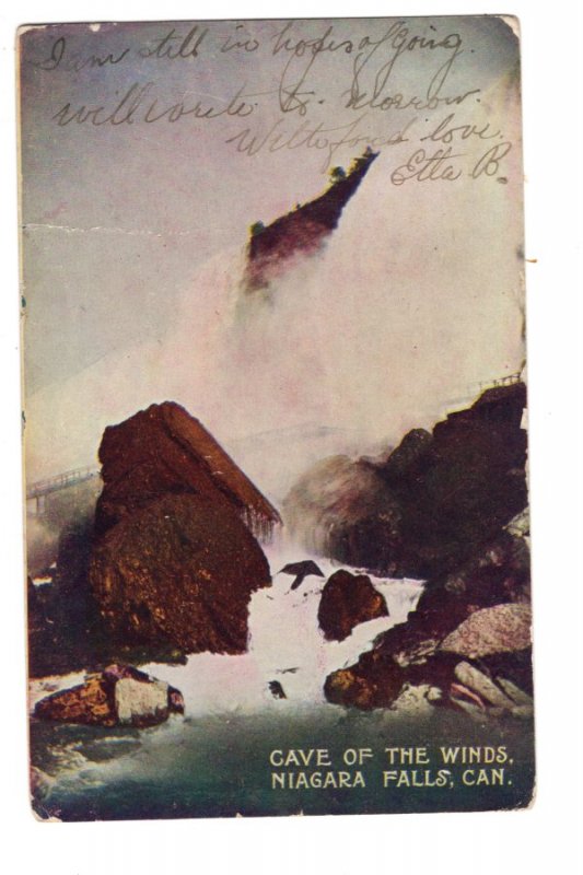 Cave of the Winds, Niagara Falls, Ontario, Used 1905?