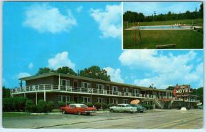 CORBIN, Kentucky  KY   Roadside  STEWART'S MOTEL Cool 1950s Cars Postcard