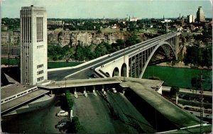 Canada Ontario Niagara Falls Singing Tower and Rainbow Bridge