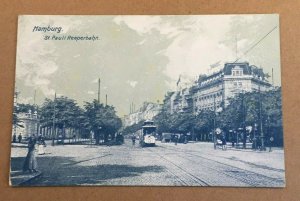 VINTAGE POSTCARD UNUSED - ST. PAULI REEPERBAHN, HAMBURG, GERMANY