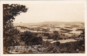 Maryland Alleghenies From Table  Rock Top Of Backbone Mountain Real Photo