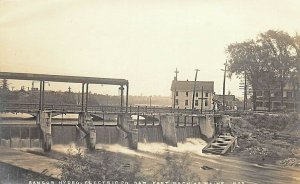 East Machias ME Bangor Hydro-Electric Dam Real Photo Postcard