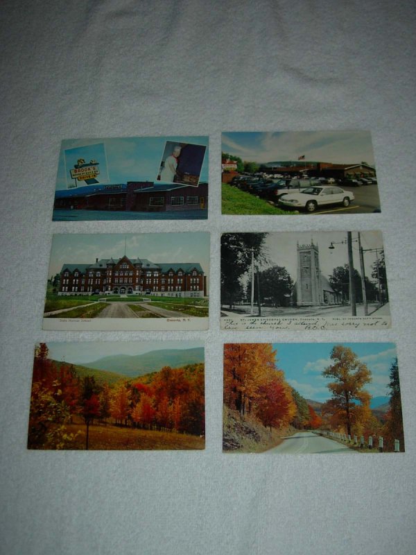 Oneonta NY - Lot Of 6 Great Vintage Postcards - x0595