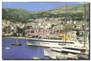 Modern Postcard Monaco Principality Port Boat