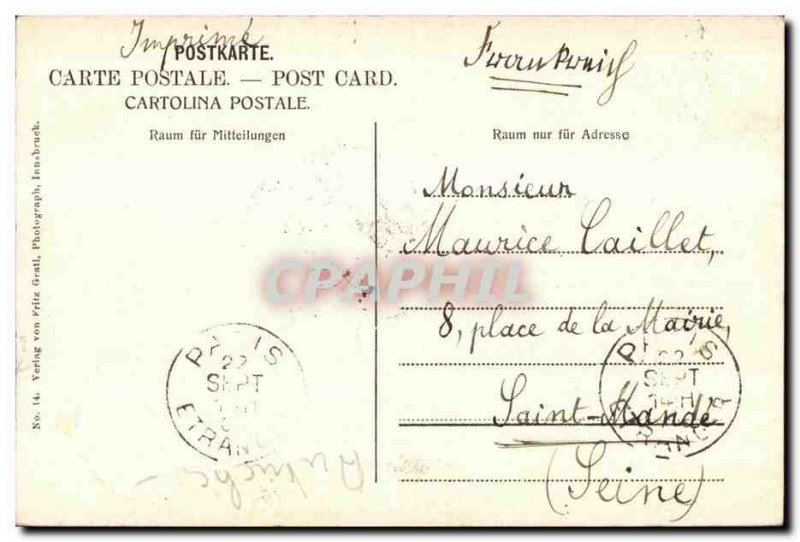 Old Postcard Innsbruck Kath Casino