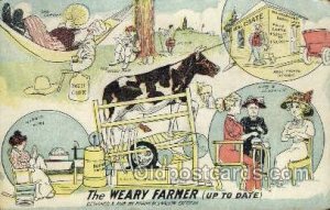 Weary Farmer Farming 1912 