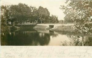 NY, Pulaski? New York, Creek Scene, RPPC