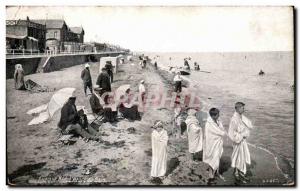 Old Postcard Luc sur Mer L & # 39heure bath