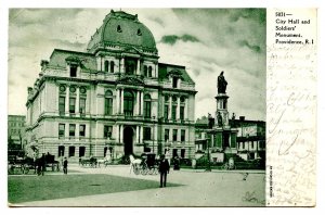 RI - Providence. City Hall & Soldiers' Monument