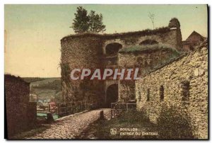 Old Postcard Bouillon castle Entree