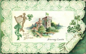 Killarney Ireland Blarney Castle St Patrick's Day Vintage Postcard