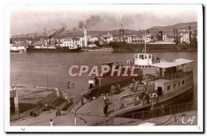 Old Postcard Bizerte New ferry boats