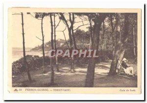 Perros Guirec Trestraou Postcard Old Corner drill