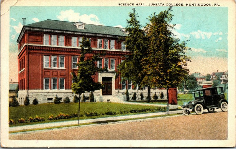 Vtg 1920's Science Hall Juniata College Pennsylvania PA Antique Postcard