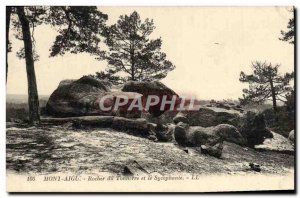 Old Postcard Mount Thunder Rock Treble and Sycophante