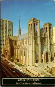 Vtg Grace Cathedral San Francisco California CA Postcard