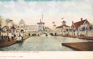 Water Chutes Slide White City Amusement Park Chicago Illinois 1910c postcard