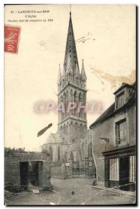 Old Postcard Langrune Sur Mer The Church