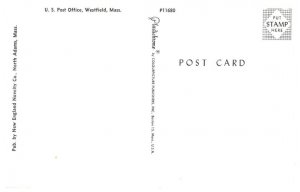 US Post Office Westfield Massachusetts Postcard