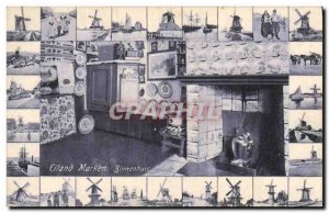 Postcard Old Windmill Eiland Marken Binenhuis