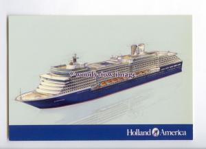 LN1588 - Holland America Liner - Zuiderdam , built 2002 - postcard