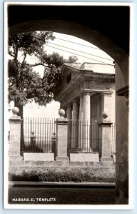 RPPC HAVANA, Cuba ~Historic  EL TEMPLETE MUSEUM c1930s  Postcard
