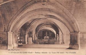 BF7247 basilique abbatiale la crypte st gilles du gard france      France