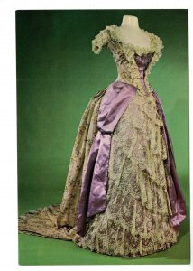 Poplin and Satin Ball Gown, 1885 Fashion, Royal Ontario Museum, Toronto, Ontario