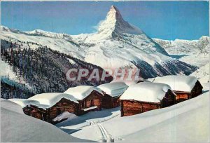 Old Postcard Zermatt Matterhorn mit Findelen