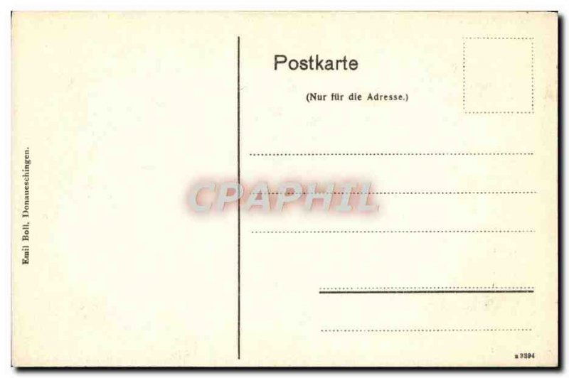 Postcard Old Donaueschingen Donautempel