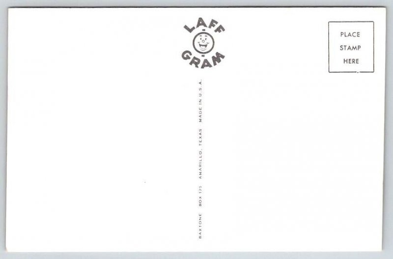 And Now What'LL You Have? Texas Comic Laff Gram Postcard