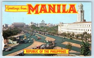 Greetings from MANILA Taft Avenue Republic of the Philippines Postcard