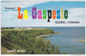 Scenic view of the lighthouse,  Gaspe Nord,  Quebec,  Canada,  40-60s